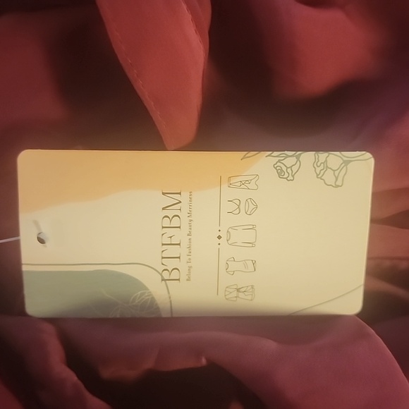 BTFBMWomen Button Down Ruched Shirt Dresses Short Sleeve Lapel V Neck Satin Drss - Picture 5 of 5